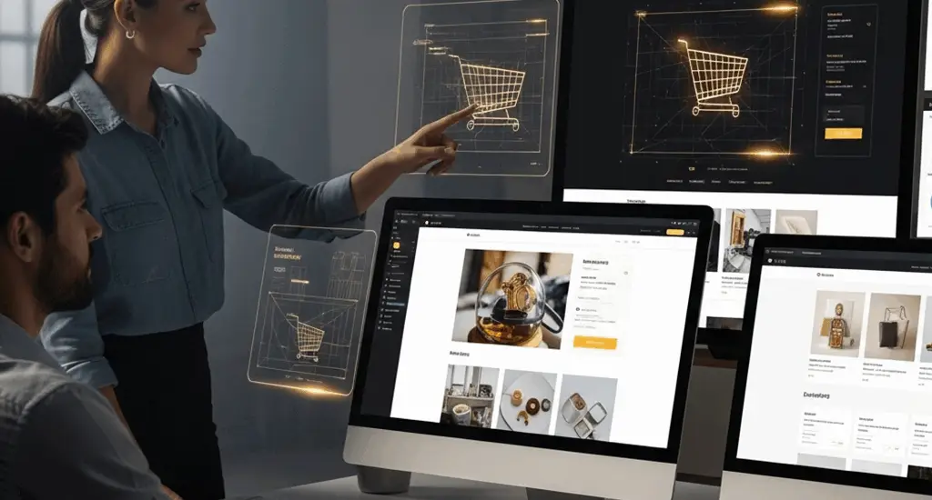 تصميم المتاجر الإلكترونية